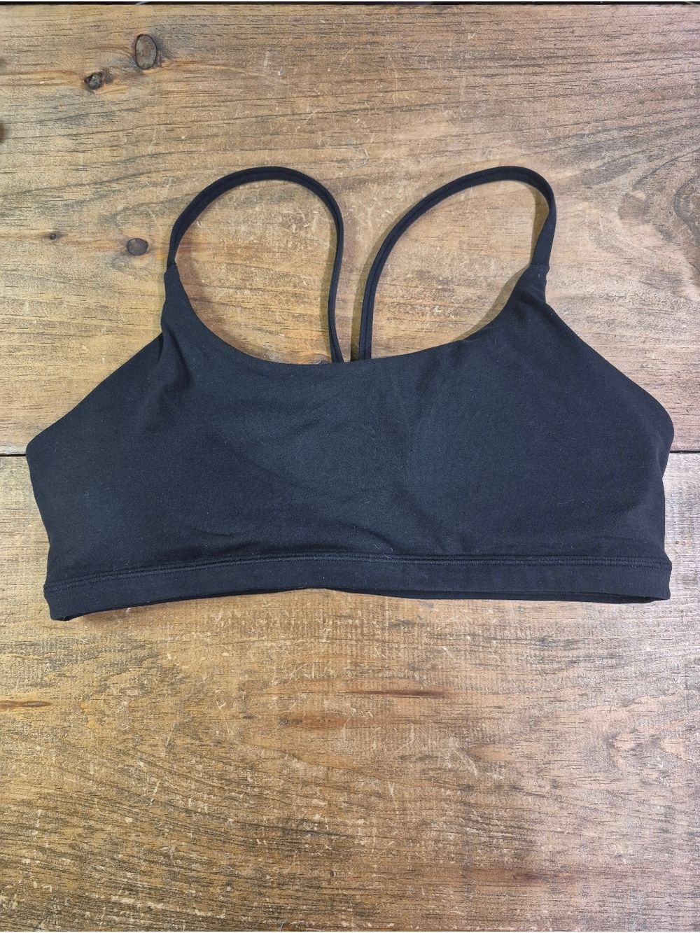 Athleta 413241 Solace Bra Black Size M Padded Sports Bra